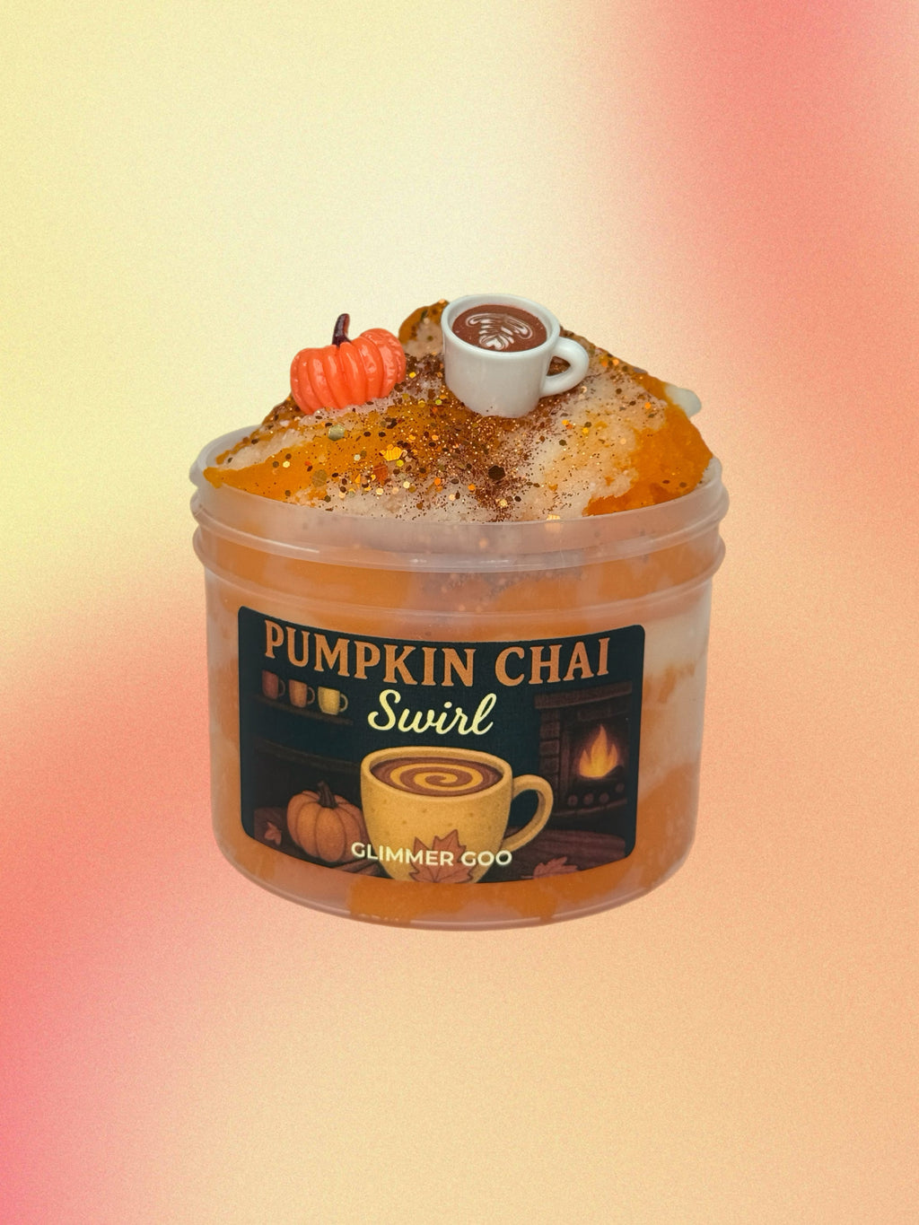 Pumpkin Chai Mini Slime Bundle – Fall Slime, Pumpkin Slime Party Favors, Autumn Gift Set, Kids Sensory Slime, Classroom Gifts
