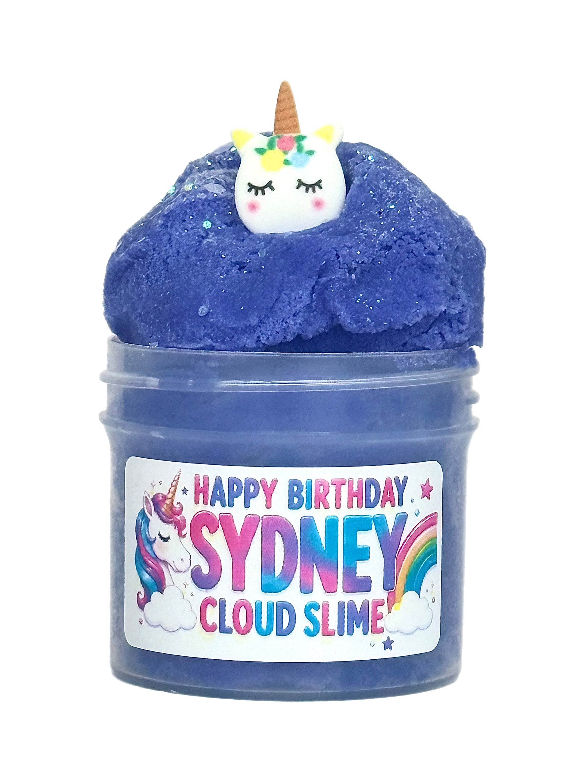 Personalized Mermaid & Unicorn Slime Party Favors | Custom Birthday Slime | Kids Birthday Party Favors