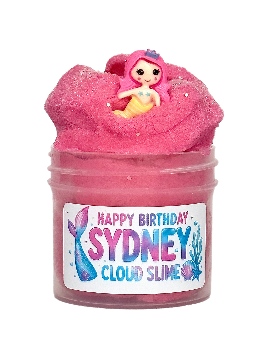 Personalized Mermaid & Unicorn Slime Party Favors | Custom Birthday Slime | Kids Birthday Party Favors
