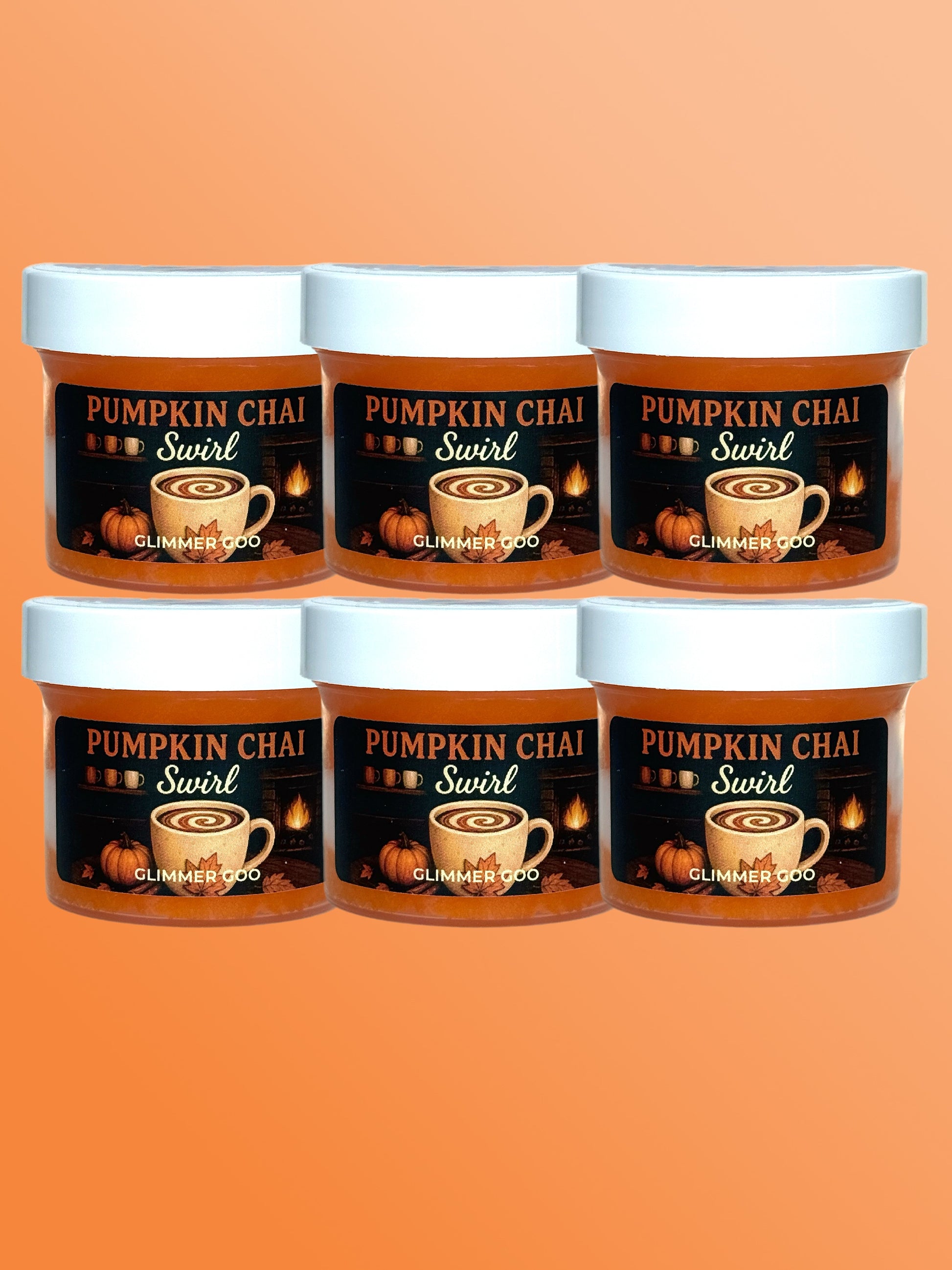 Pumpkin Chai Mini Slime Bundle – Fall Slime, Pumpkin Slime Party Favors, Autumn Gift Set, Kids Sensory Slime, Classroom Gifts