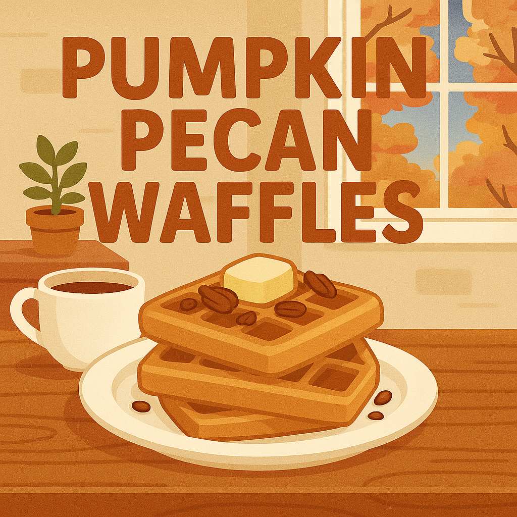NEW! Pumpkin Pecan Waffles
