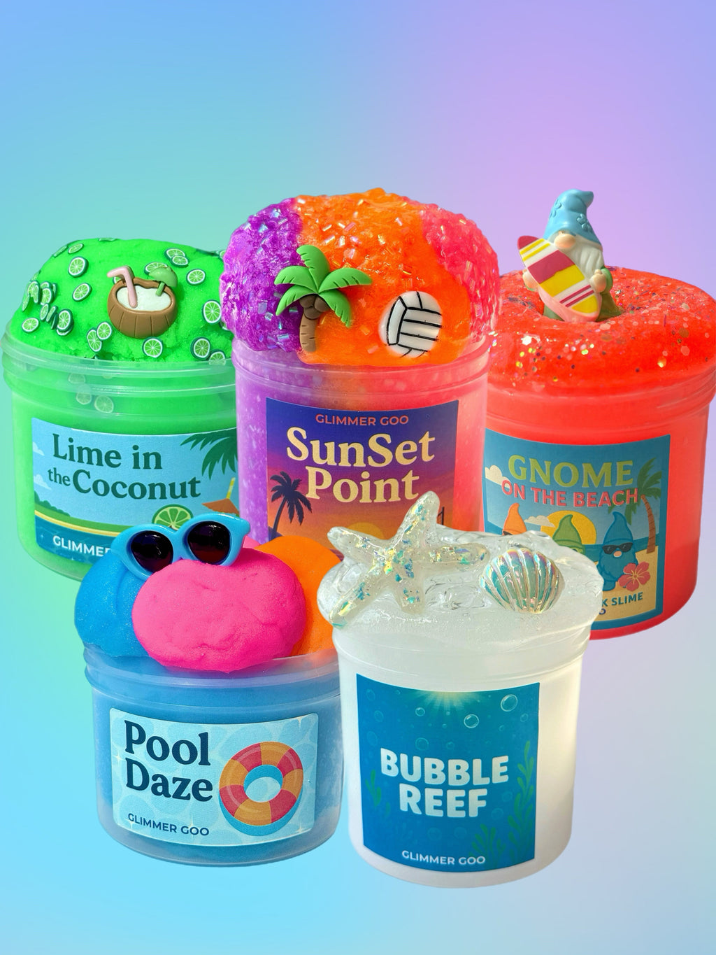 Summer Slime Bundle (5 Pack)