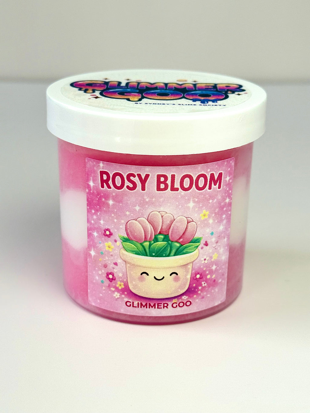 Rosy Bloom Cloud Slime | Rose & Vanilla Scented Icee & Cloud Slime