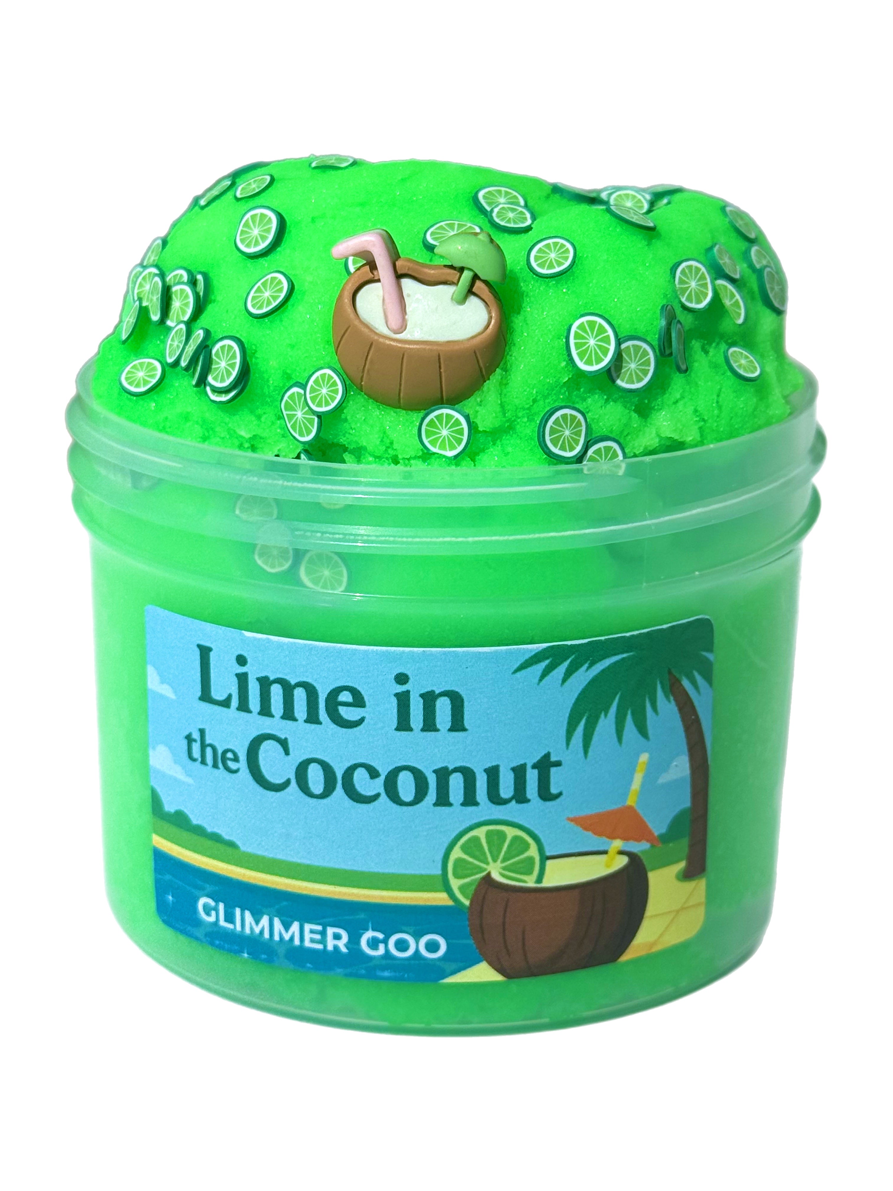 NEW! Lime in the Coconut Icee Slime - Neon Green Tropical Scent ...