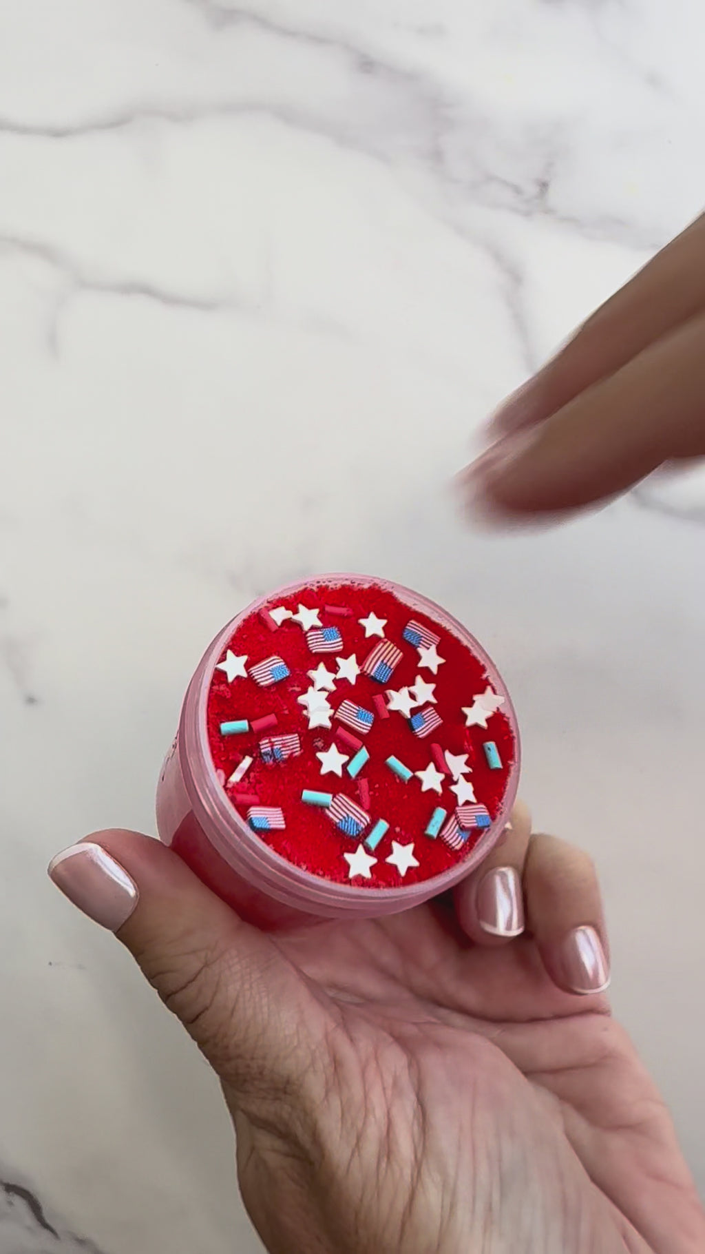 Red White & Cool Cloud Slime | Fourth of July Mini Slimes | Patriotic Slime | Red White Blue Slime | USA Flag Slime | Summer Party Favor