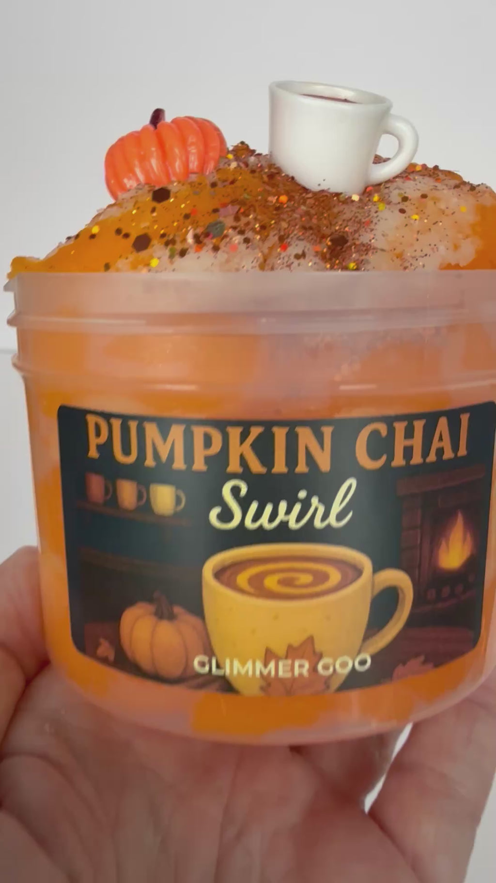 Pumpkin Chai Mini Slime Bundle – Fall Slime, Pumpkin Slime Party Favors, Autumn Gift Set, Kids Sensory Slime, Classroom Gifts
